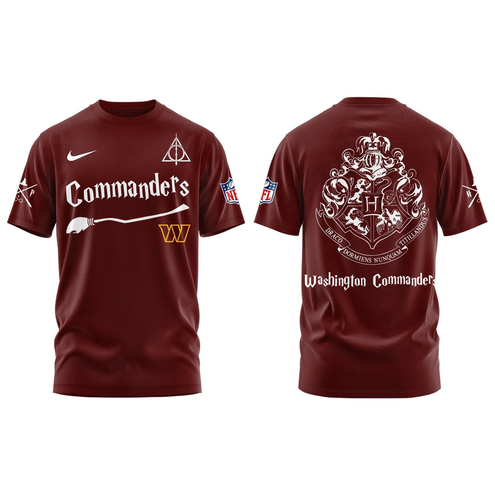Washington Commanders Harry Potter 2025 Combo T-Shirt