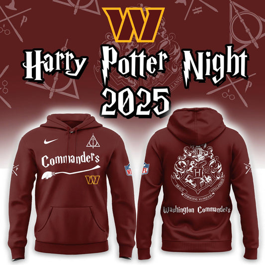 Washington Commanders Harry Potter 2025 Hoodie