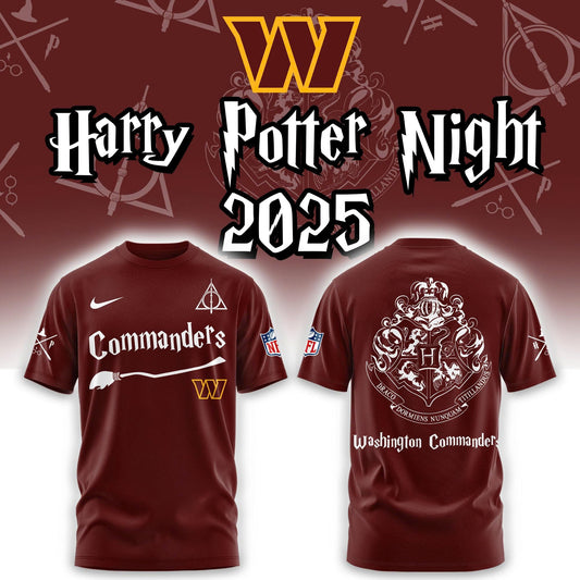 Washington Commanders Harry Potter 2025 Combo T-Shirt