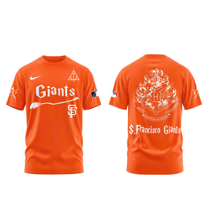 2026 San Francisco Giants x Harry Potter Combo T-Shirt Jogger And Cap Outfit Orange