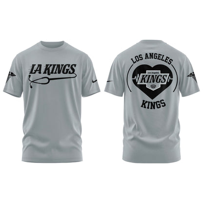 2026 Los Angeles Kings Healthcare Appreciation Night Limited Edition T-Shirt, Jogger And Cap Outfit Grey 