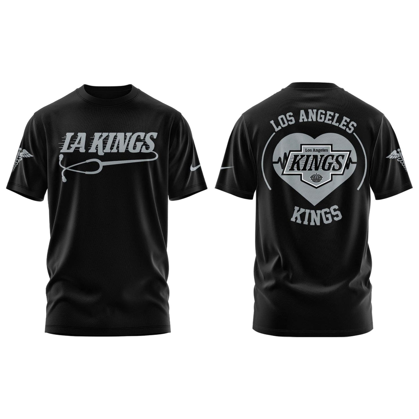 2026 Los Angeles Kings Healthcare Appreciation Night Limited Edition T-Shirt, Jogger And Cap Outfit Black
