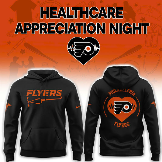 2026 Philadelphia Flyers Healthcare Appreciation Night Limited Edition Hoodie, Jogger And Cap Outfit Black