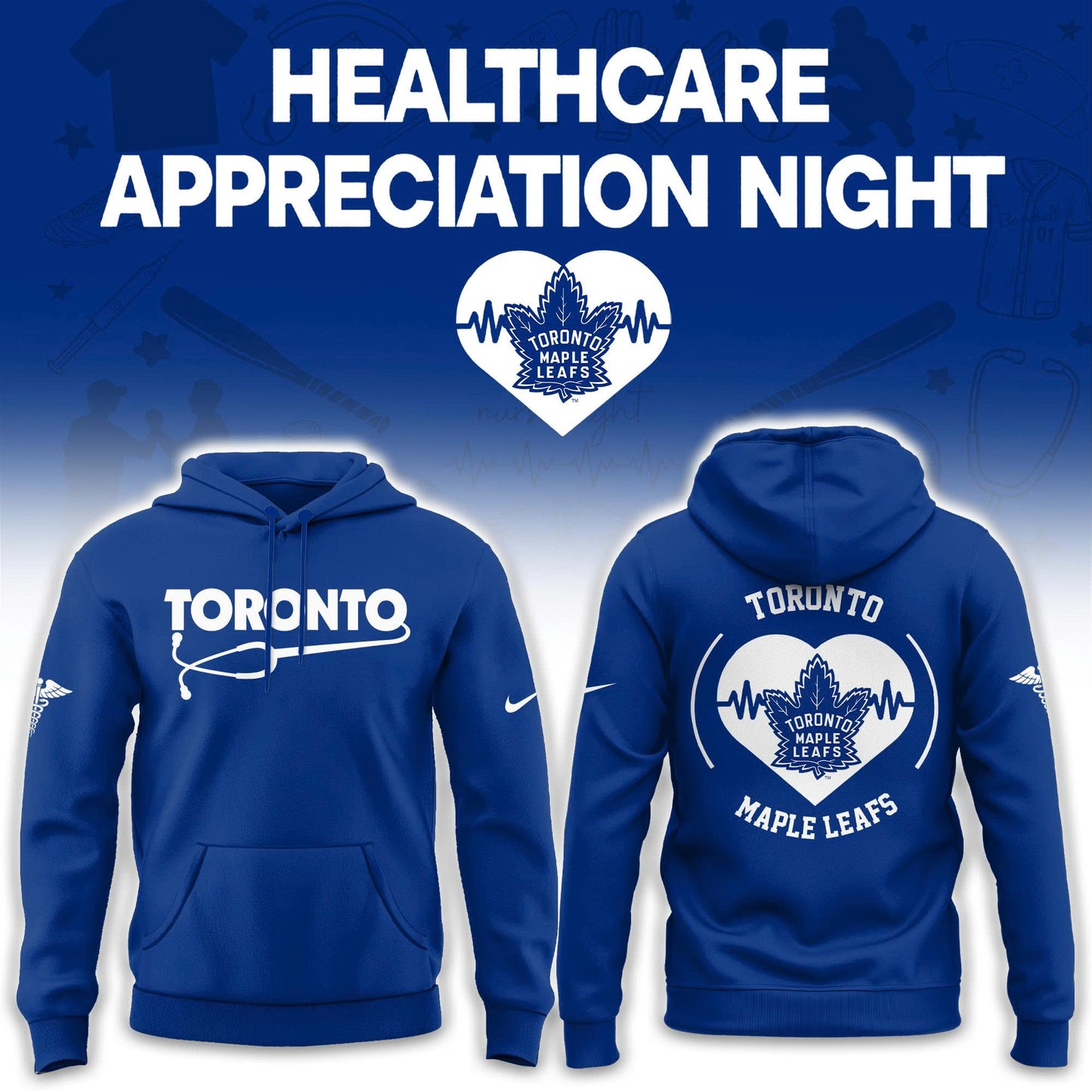 2026 Toronto Maple Leafs Healthcare Appreciation Night Limited Edition Hoodie, Jogger And Cap Outfit