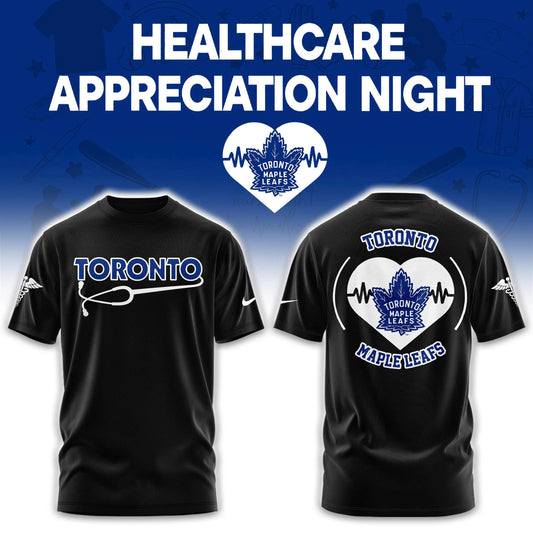 2026 Toronto Maple Leafs Healthcare Appreciation Night Limited Edition T-Shirt, Jogger And Cap Outfit Black