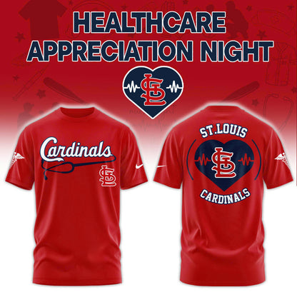 2026 St.Louis Cardinals Healthcare Appreciation Night Limited Edition T-Shirt Jogger And Cap Outfit