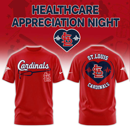 2026 St.Louis Cardinals Healthcare Appreciation Night Limited Edition T-Shirt Jogger And Cap Outfit