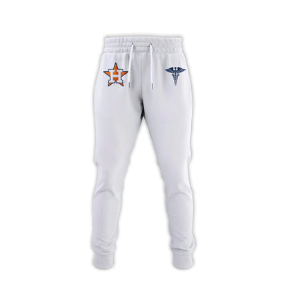 2026 Houston Astros Healthcare Appreciation Night Limited Edition Hoodie Jogger And Cap Outfit White