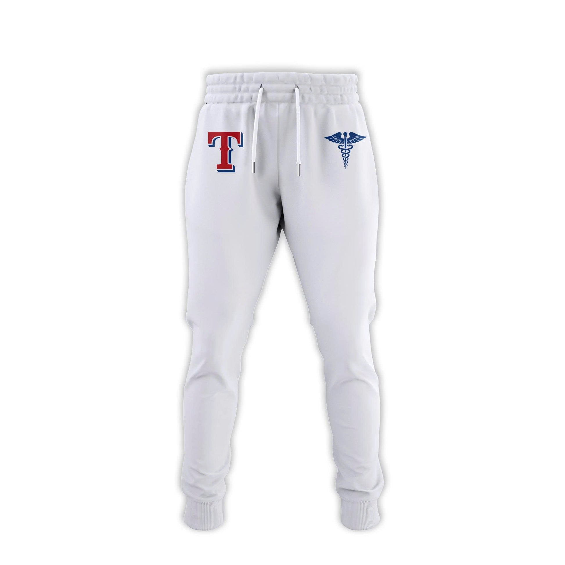 2026 Texas Rangers Healthcare Appreciation Night Limited Edition Jersey Jogger And Cap Outfit White