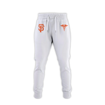 2026 San Francisco Giants Healthcare Appreciation Night Limited Edition Hoodie Jogger And Cap Outfit White