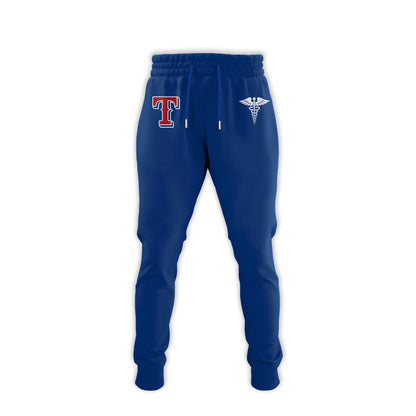 2026 Texas Rangers Healthcare Appreciation Night Limited Edition Hoodie Jogger And Cap Outfit Blue