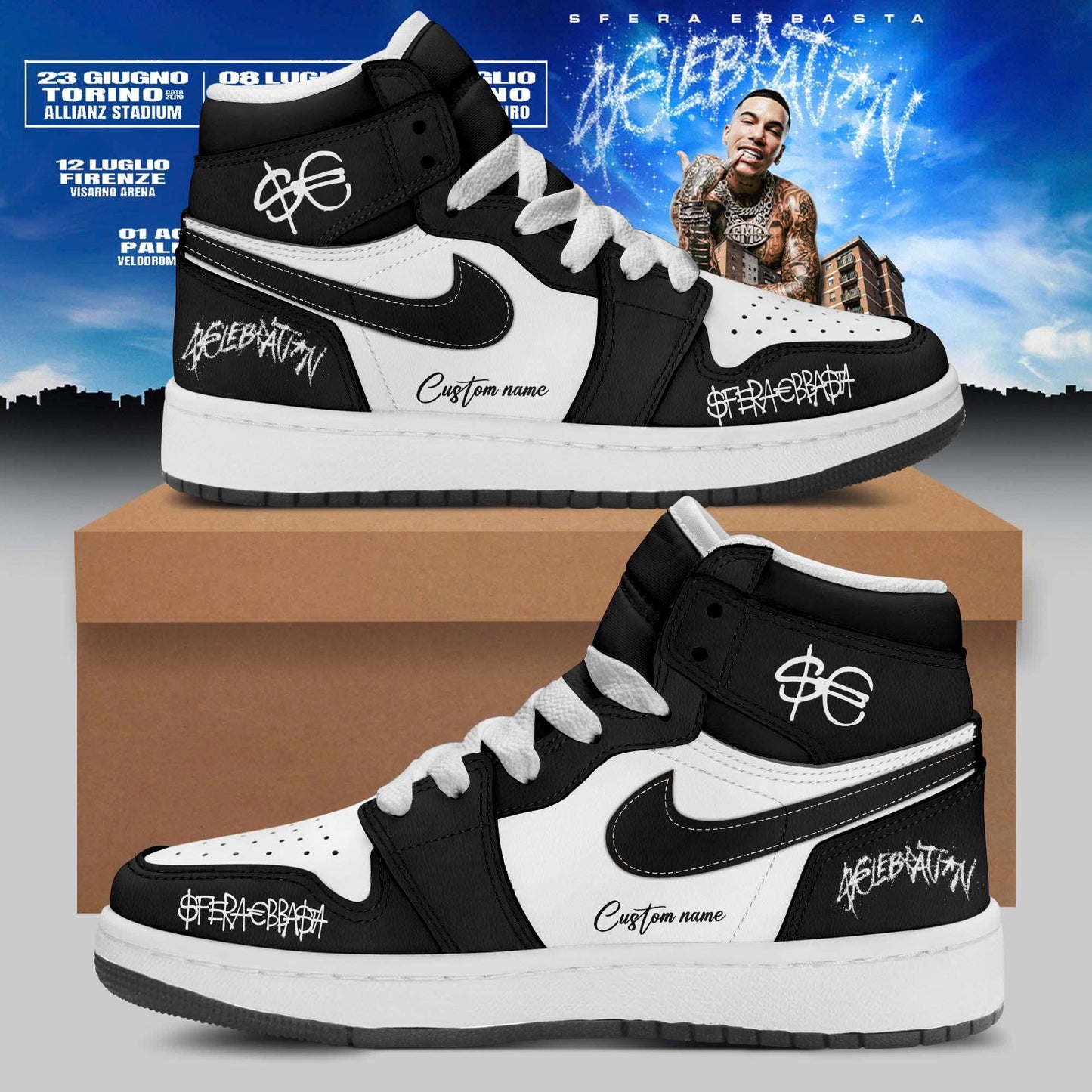 .Sfera Ebbasta Tour 2026 Limited Shoes 3