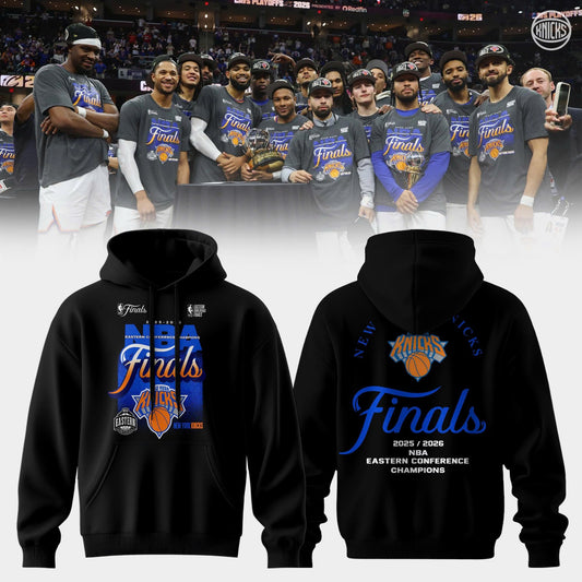New York Knicks Champions Eastern Conference Black Hoodie